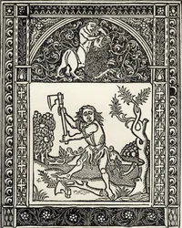 A favágó és a fejsze meséje, Richard Fisher "A Catalogue of a Collection of Engravings, Etchings and Woodcuts" című, 1879-ben megjelent kötetéből.